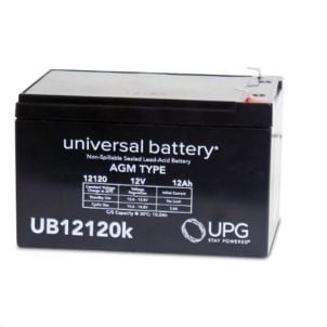 12Ah 12V Mobility Scooter Battery, Universal, F1 Terminal UB12120 (Default)