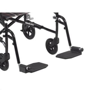 Footrests Black Fly-Light Transport Chair DFLSFBK Drive Medical