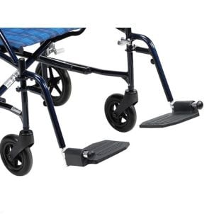 Footrests Blue Fly Lite Transport Chair Drive Medical DFLSFBL Pair