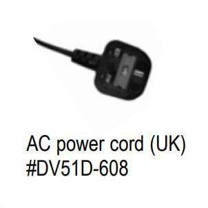 UK Power Cord for Drive CPAP DV51D-608