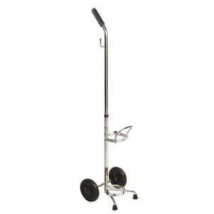 Chrome Roscoe Adjustable Oxygen Carts - D" or "E" Size Cylinders