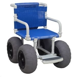 All Terrain & Beach Wheelchair MJM Intl, Blue E720-ATC-GRYW