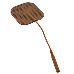  Electrodes, Foil Bag, 1.5" x 1.5", Tan Cloth - Current Solutions