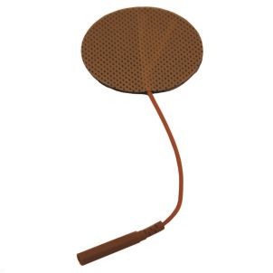  Electrodes, Foil Bag, 2.0" Round, Tan Cloth - Current Solutions