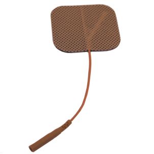  Electrodes, Foil Bag, 2.0" x 2.0", Tan Cloth - Current Solutions