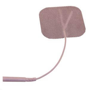  Electrodes, Foil Bag, 2.0" x 2.0", White Cloth - Current Solutions