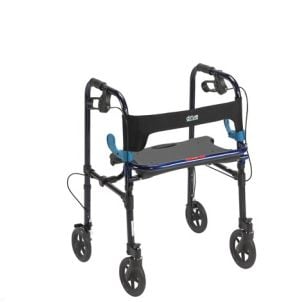 Clever Lite Walker Rollator Adult 8" Wheels Blue Drive Medical 
