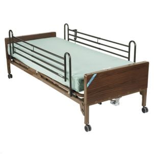 Delta Ultra Light Bed Semi Electric Full Rails with Therapeutic Support Mattress 