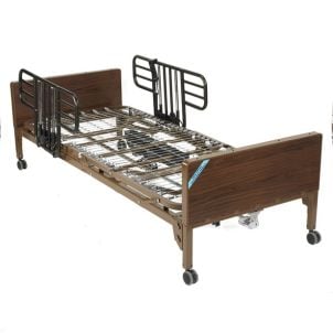 Delta Ultra Light Full Electric Hospital Bed Half Rails 