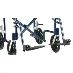 FlyWeight Transport Chair Footrests, Blue FWSFB