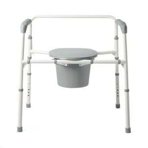 Medline Steel Bariatric Commode, 650 LB Capacity G1-201LBX1