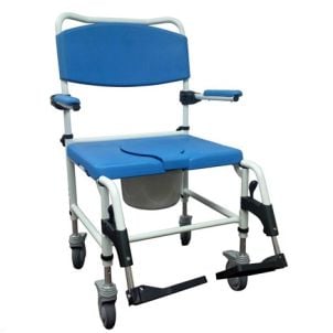 Drive Bariatric Rehab Rolling Shower Commode Chair nrs185008