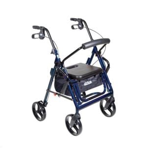 Blue Duet Transport Wheelchair Walker Rollator Drive Medical 