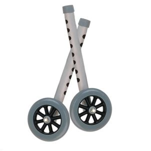 Extended Height 5" Walker Wheels and Legs Combo Pack by Drive Medical