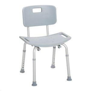 Drive Shower Tub Chair with Back, 300 LB Capacity, Gray 