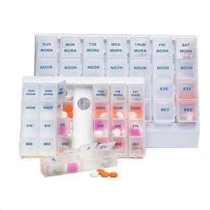 HEALTHCARE LOGISTICS Seven Day Deluxe Pill Boxes HET400407H