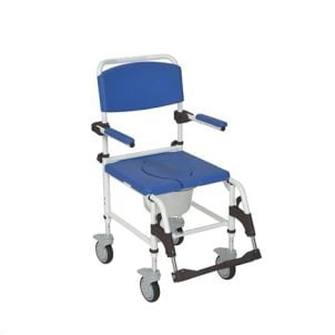 Aluminum Shower Commode Transport Chair by Drive Medical