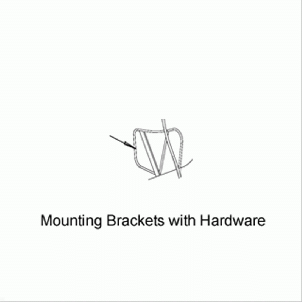 Hugo Mounting Brackets with Hardware B01-871