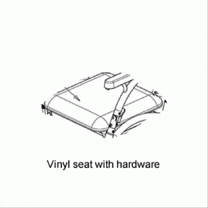 Hugo Vinyl Seat with Hardware B01-931