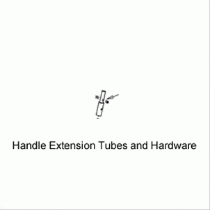 Hugo Handle Extension Tubes and Hardware B01-966