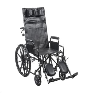 Silver Sport Full-Reclining Wheelchair, Desk Arms, 20" Seat by Drive Medical SSP20RBDDAV