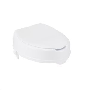 Drive Raised Toilet Seat with Lock and Lid, Standard Seat, 4"