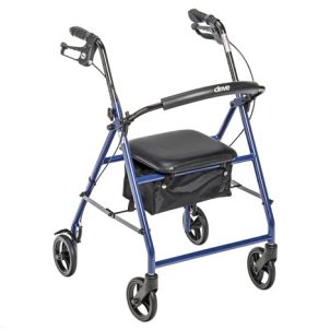 Rollator 6" Wheels Blue Drive Medical r800rd