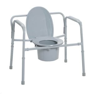 Drive Heavy Duty Bariatric Bedside Commode, Deep Seat