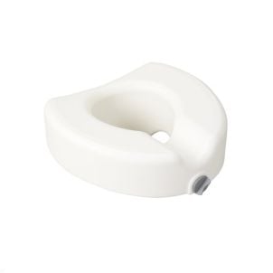Drive Premium Plastic Raised Toilet Seat with Lock, Elongated