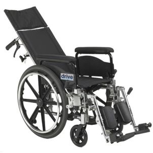 Viper Plus 20" Reclining Wheelchair Elevating Leg rest Flip Back Arms