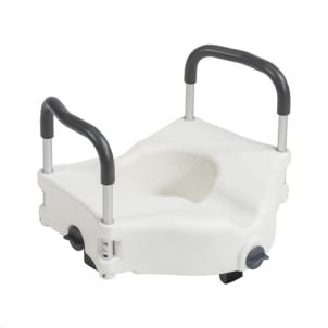 PreserveTech Secure Lock Raised Toilet Seat, 5" Height rtl12c003-wh