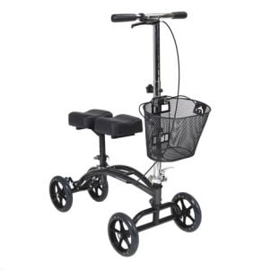 Dual Pad Steerable Knee Walker with Basket by Drive Medical