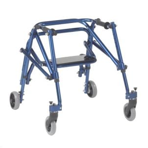 Nimbo Posterior Walker with Seat Small Knight Blue Drive Medical KA2200S-2GKB	