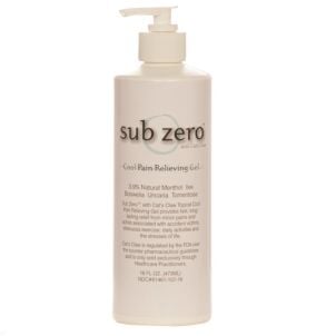  Sub Zero Topical Analgesic: Cool Pain Relieving Gel, 16oz Pump - Current Solutions