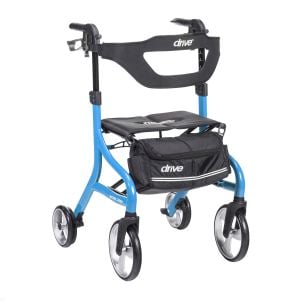 Nitro Sprint Rollator Rolling Walker, Tall, Blue by Drive Medical 102662BL-T