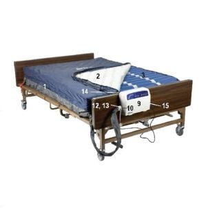 MATTRESS COMPLETE 3 HOSE Drive Medical 14054MN