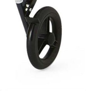 Replacement Rear Left Wheel Assembly for Freedom Rollator, Titanium, by Medline