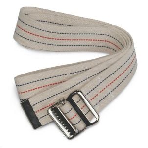 Medline Washable Cotton Gait Belts Red White & Blue Stripes MDT828203