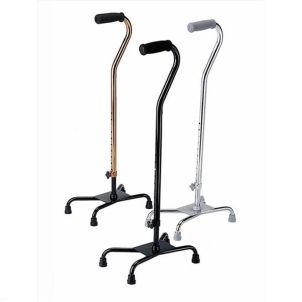 Medline Aluminum Quad Canes Chrome MDS86222CHR