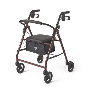 Medline Basic Steel Rollators Red MDS86850ES