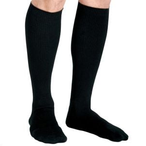 Medline CURAD Cushioned Compression Socks Black C MDS1714CBSH