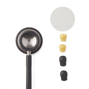 Medline Elite Stainless Steel Stethoscopes Black MDS92260
