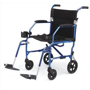 Medline Freedom Transport Chairs Blue MDS808200SLBR