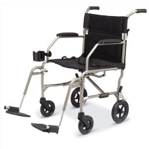 Medline Freedom Transport Chairs Silver MDS808200SLSR