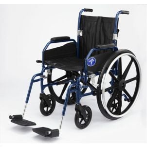 Medline Hybrid 2 Transport Wheelchair Chairs MDS806250NH2