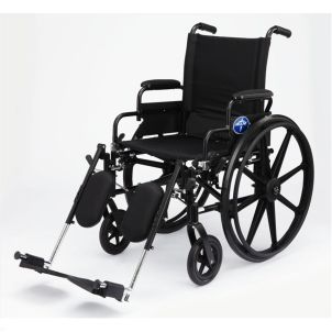 Medline K4 Extra Wide Lightweight Wheelchair - 22 Inch Seat MDS806575