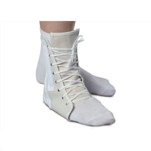 Medline Lace Up Ankle Supports White Large ORT26300L