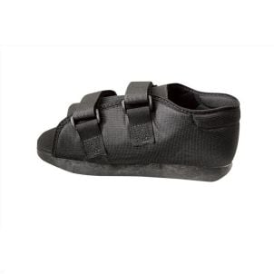 Medline Semi Rigid Post Op Shoes Black Medium ORT30300MM
