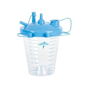 Case of 12 Medline 850 cc Suction Canister with Float Lid HCS7850, 12 each
