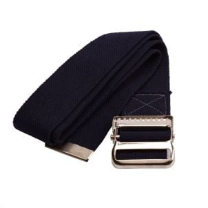 Medline Washable Cotton Gait Belts Black MDT821203B